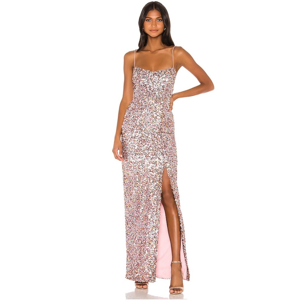 COPY - Nookie Confetti Gown in Candy